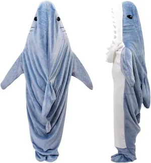 Shark Onesie Shark Blanket Hoodies Wearable Shark Blanket Soft Flannel Shark Costume Sleeping Bag Shark Pajamas