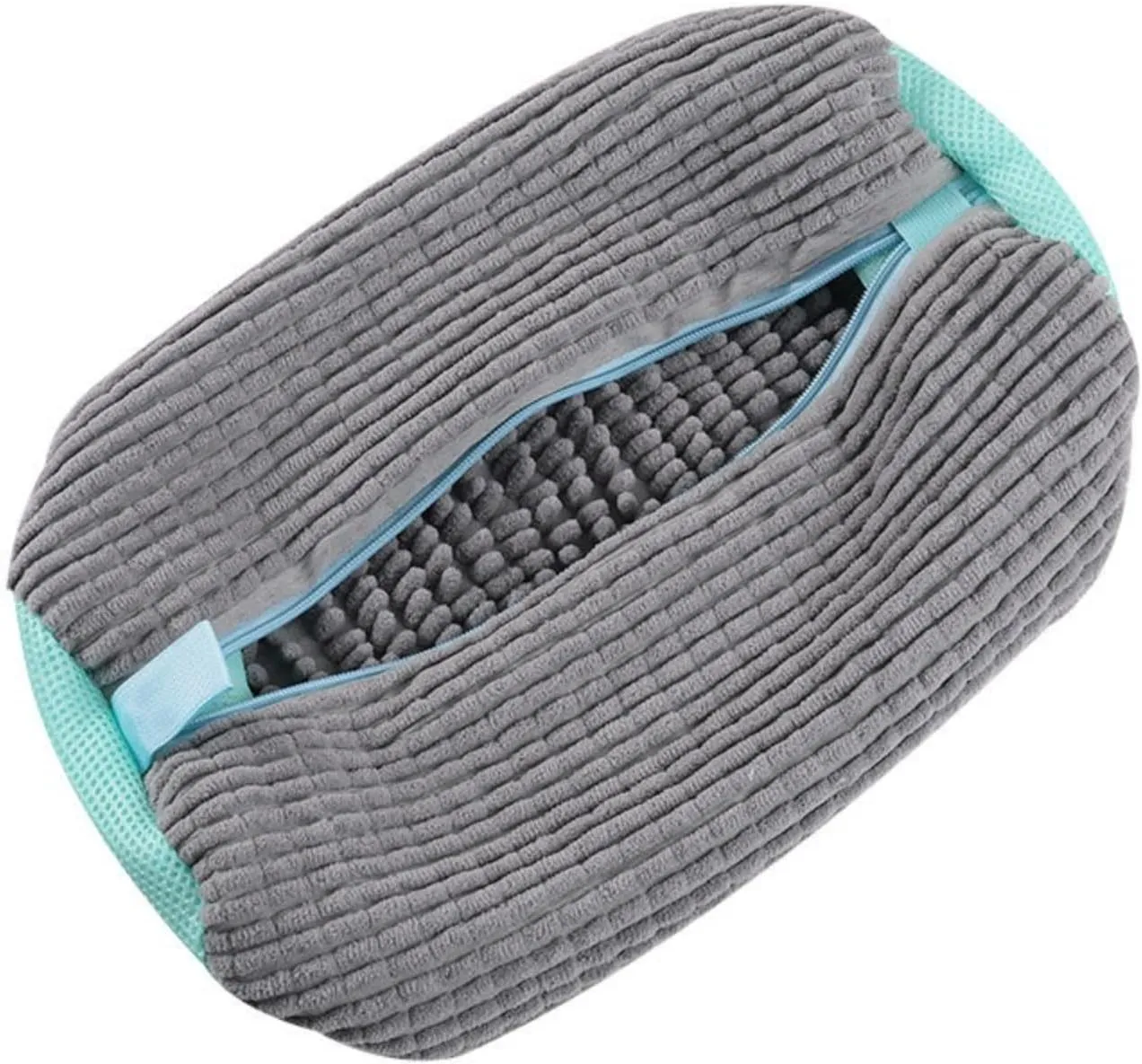 Shoe Bag Washing Machine Special Anti Deformation Thick Washing Bag Polyester Lazy Shoe Washing Artifact(Grey)