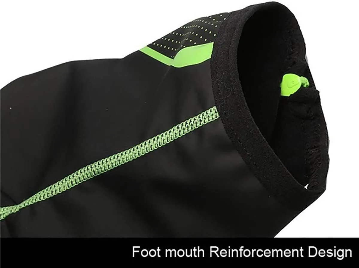 Silicone Waterproof Shoes Covers Lesrly-Cycle Bicycle Leg Covers, Waterproof Non Slip Windproof Shoe Covers, Durable Warm & Reflective Design, Suitable For Men Women Road Bikes ( Color : A , Size : B(