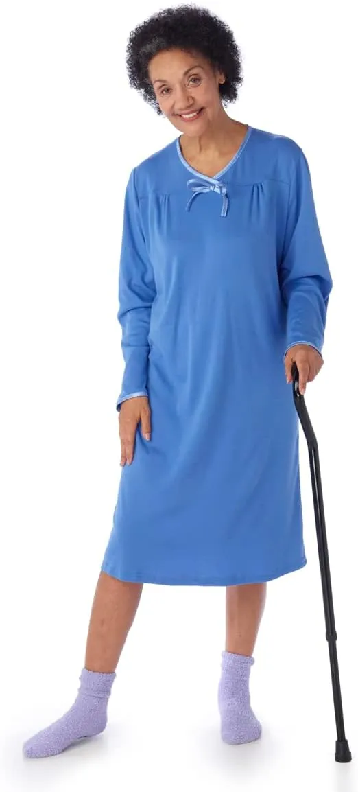Silvert's Adaptive Clothing & Footwear Women's No Peek Hospital & Home Care Gown