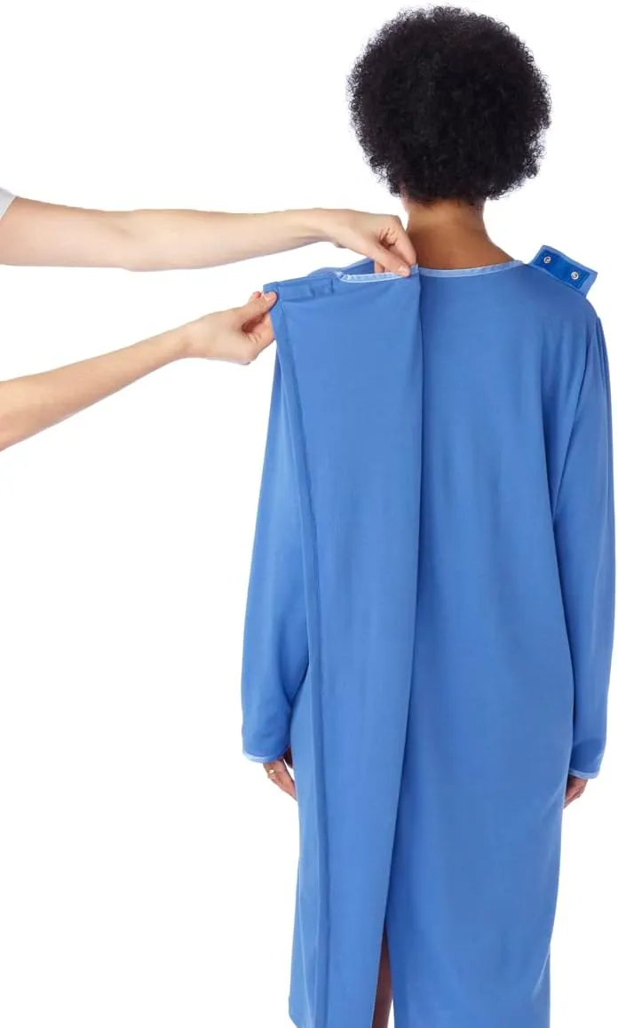 Silvert's Adaptive Clothing & Footwear Women's No Peek Hospital & Home Care Gown
