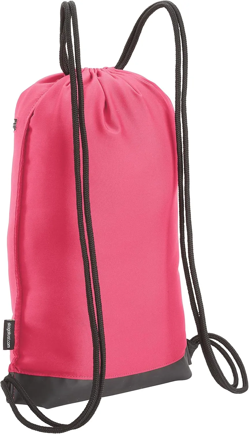 Skog Å Kust GymSak | Patented 2-in-1 Drawstring Cinch Bag with Removable Waterproof Dry Bag | Pink