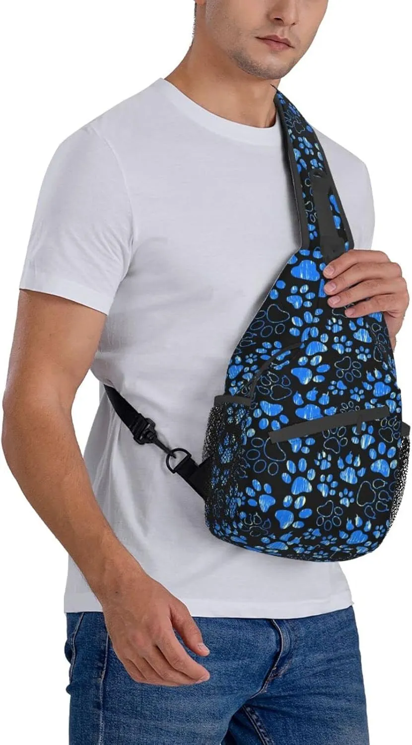 Sling Daypacks,adjustable Rope Crossbody One Shoulder Bag Travel Hiking Cycling for Men Women Gift…