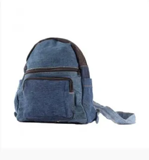 Small Recycled Jean Backpack