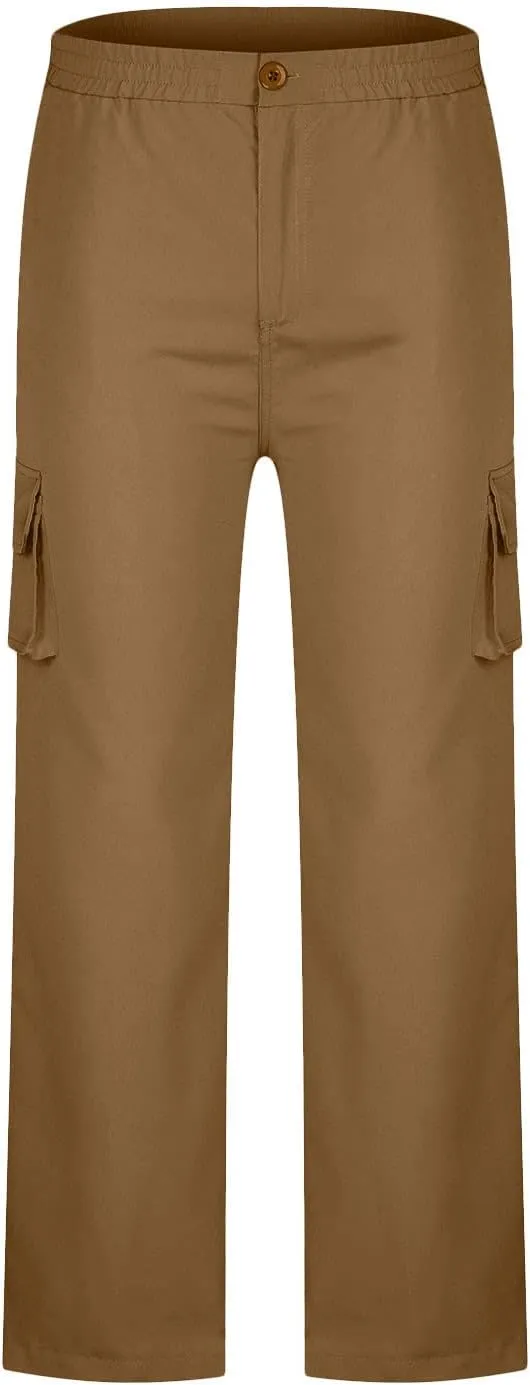 SMIDOW Plus Size Cargo Pants for Women Casual Loose Military Army Combat Work Pant Trousers with Pockets