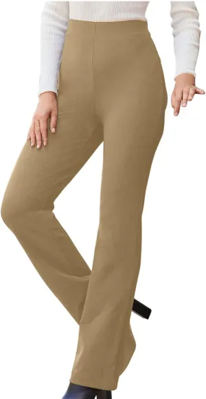 SMIDOW Womens Dress Pants for Work Business Casual High Waisted Straight Leg Bootcut Stretchy Pant Regular Fit