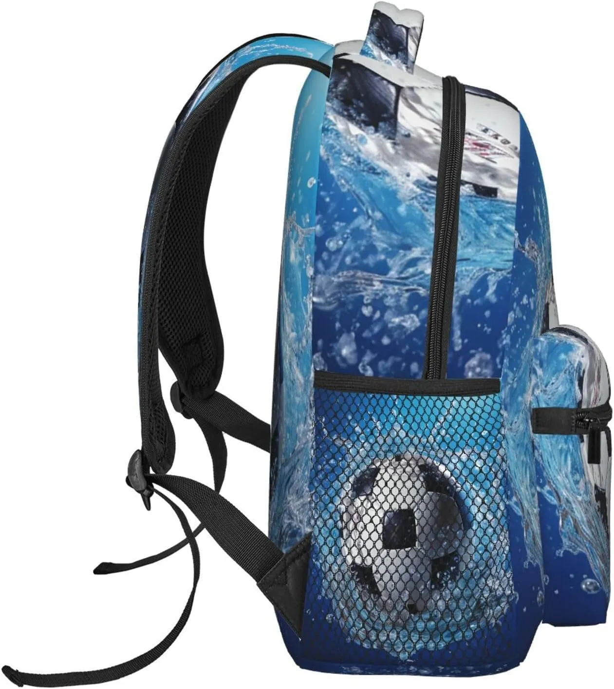 Soccer Ball Water Backpack for Men Women Casual Daypack Laptop Backpack Computer Bag Travel Laptop Bag