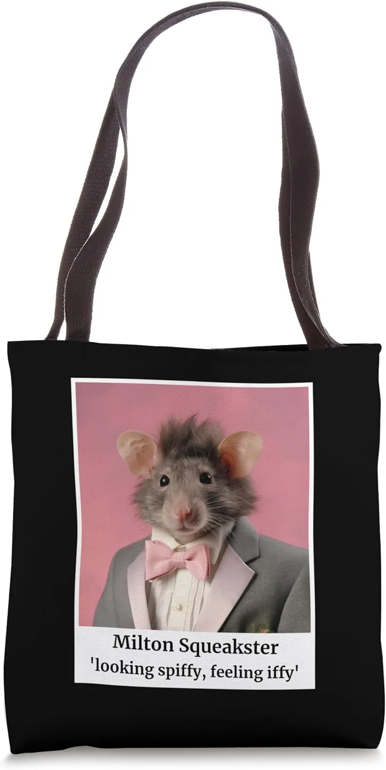 Socially Anxious Shy Introvert Cute Mouse Suit Weird Animal Tote Bag