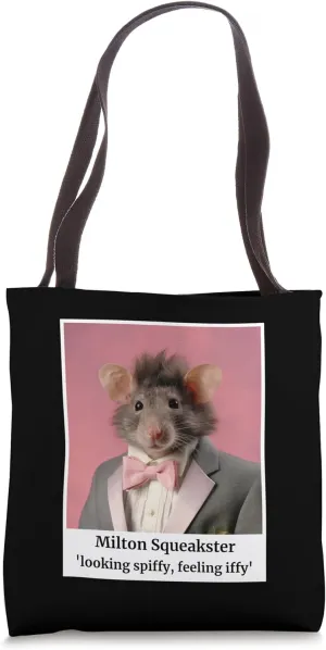 Socially Anxious Shy Introvert Cute Mouse Suit Weird Animal Tote Bag