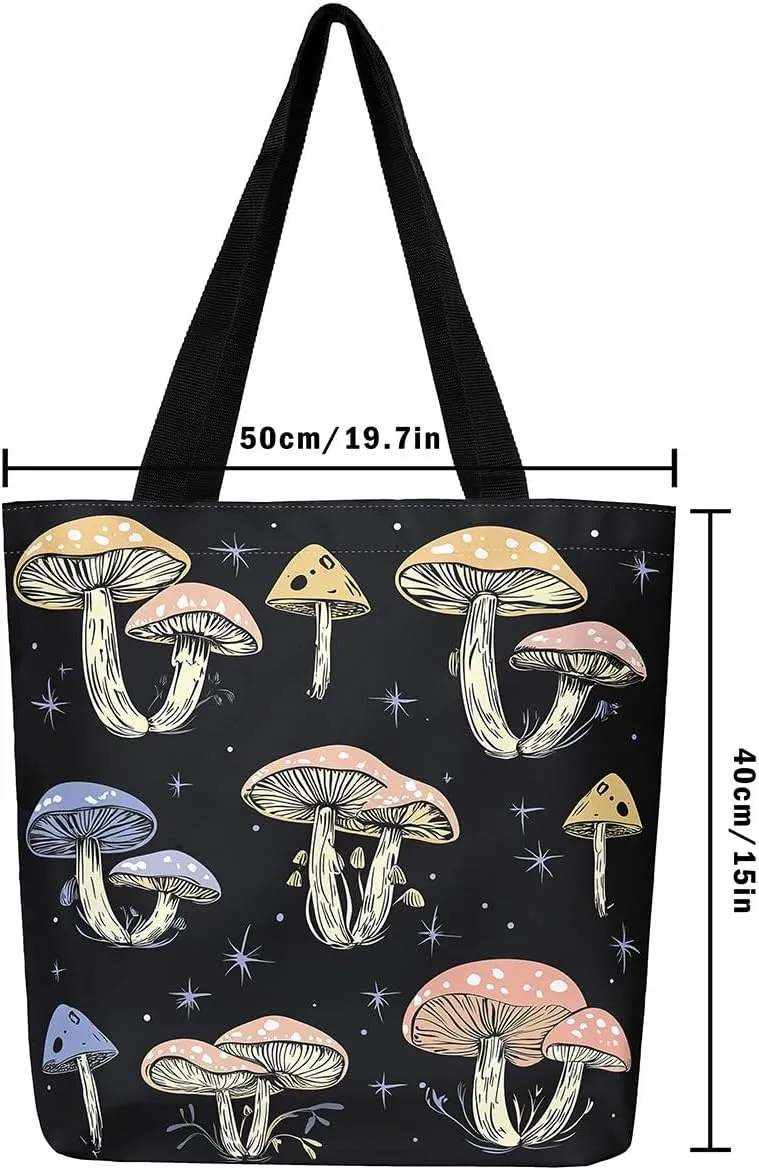 Spiral Tie Dye Canvas Tote Bag,Gradient Rainbow Shoulder Bag Colorful Stripes Line Art Swirl Shoulder Bag