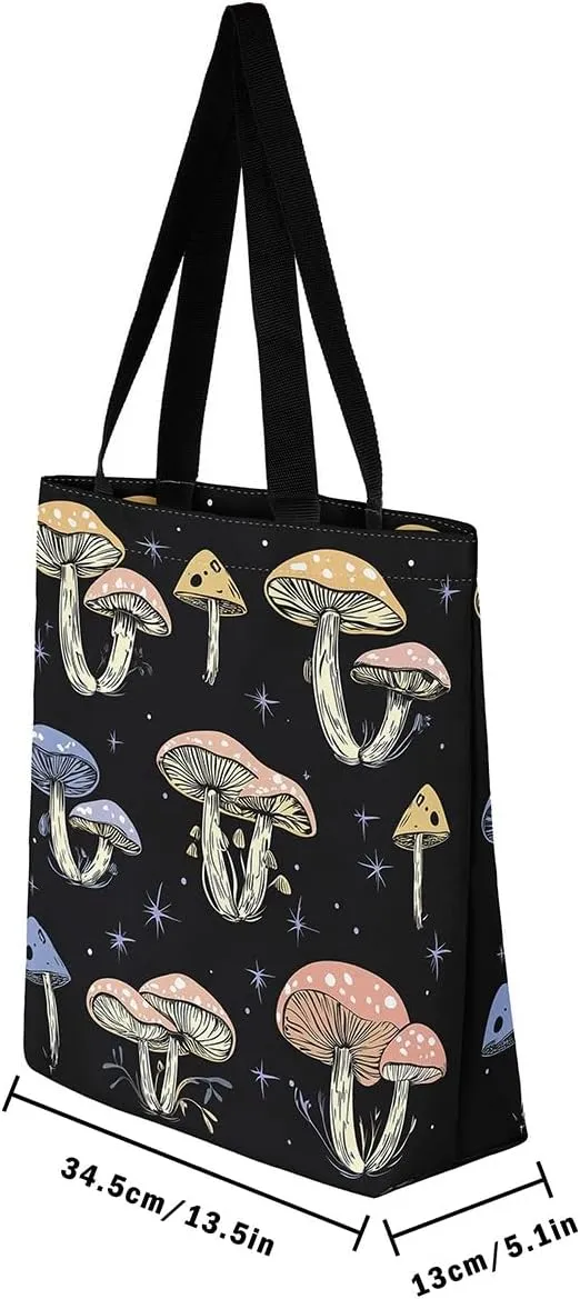 Spiral Tie Dye Canvas Tote Bag,Gradient Rainbow Shoulder Bag Colorful Stripes Line Art Swirl Shoulder Bag