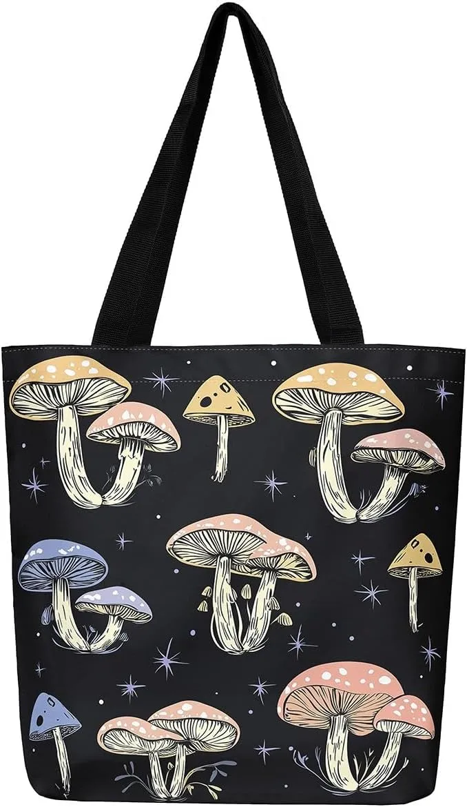 Spiral Tie Dye Canvas Tote Bag,Gradient Rainbow Shoulder Bag Colorful Stripes Line Art Swirl Shoulder Bag
