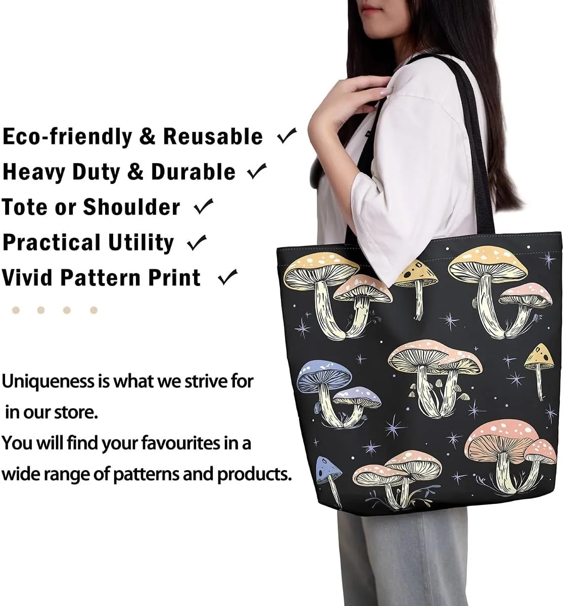 Spiral Tie Dye Canvas Tote Bag,Gradient Rainbow Shoulder Bag Colorful Stripes Line Art Swirl Shoulder Bag