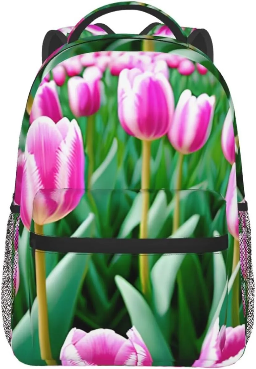 Spring flower2 Backpack for Men Women Casual Daypack Laptop Backpack Computer Bag Travel Laptop Bag