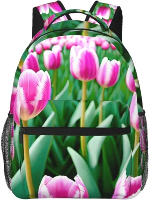 Spring flower2 Backpack for Men Women Casual Daypack Laptop Backpack Computer Bag Travel Laptop Bag