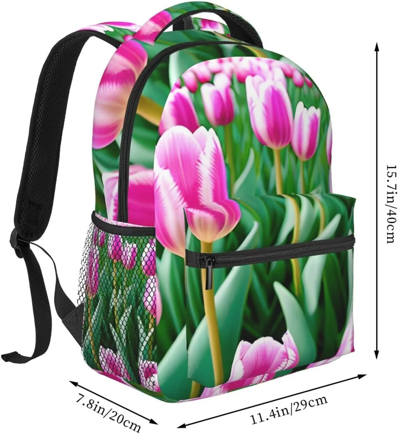 Spring flower2 Backpack for Men Women Casual Daypack Laptop Backpack Computer Bag Travel Laptop Bag