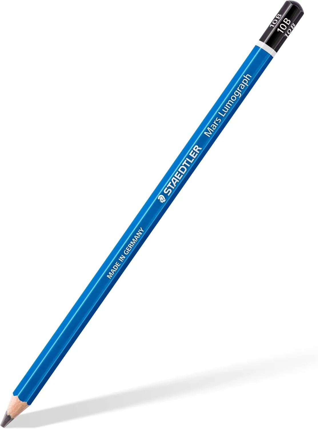 Staedtler Mars Lumograph 10B Graphite Art Drawing Pencil, Very Soft, Break-Resistant Bonded Lead, 12 Pack, 100-10B