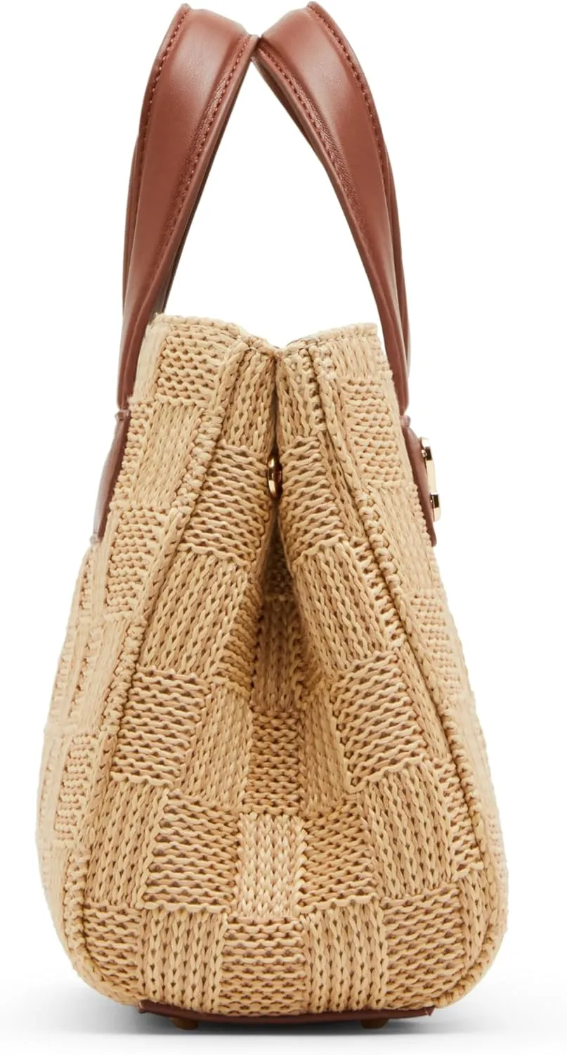 Steve Madden Flores Raffia Mini Tote