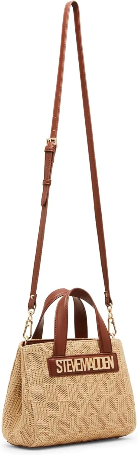 Steve Madden Flores Raffia Mini Tote