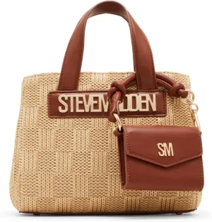 Steve Madden Flores Raffia Mini Tote