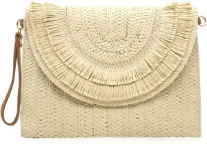 Straw Clutch Purses for Women Straw Crossbody Bags Summer Beach Bag Rattan Purse Woven Clutch Handbag