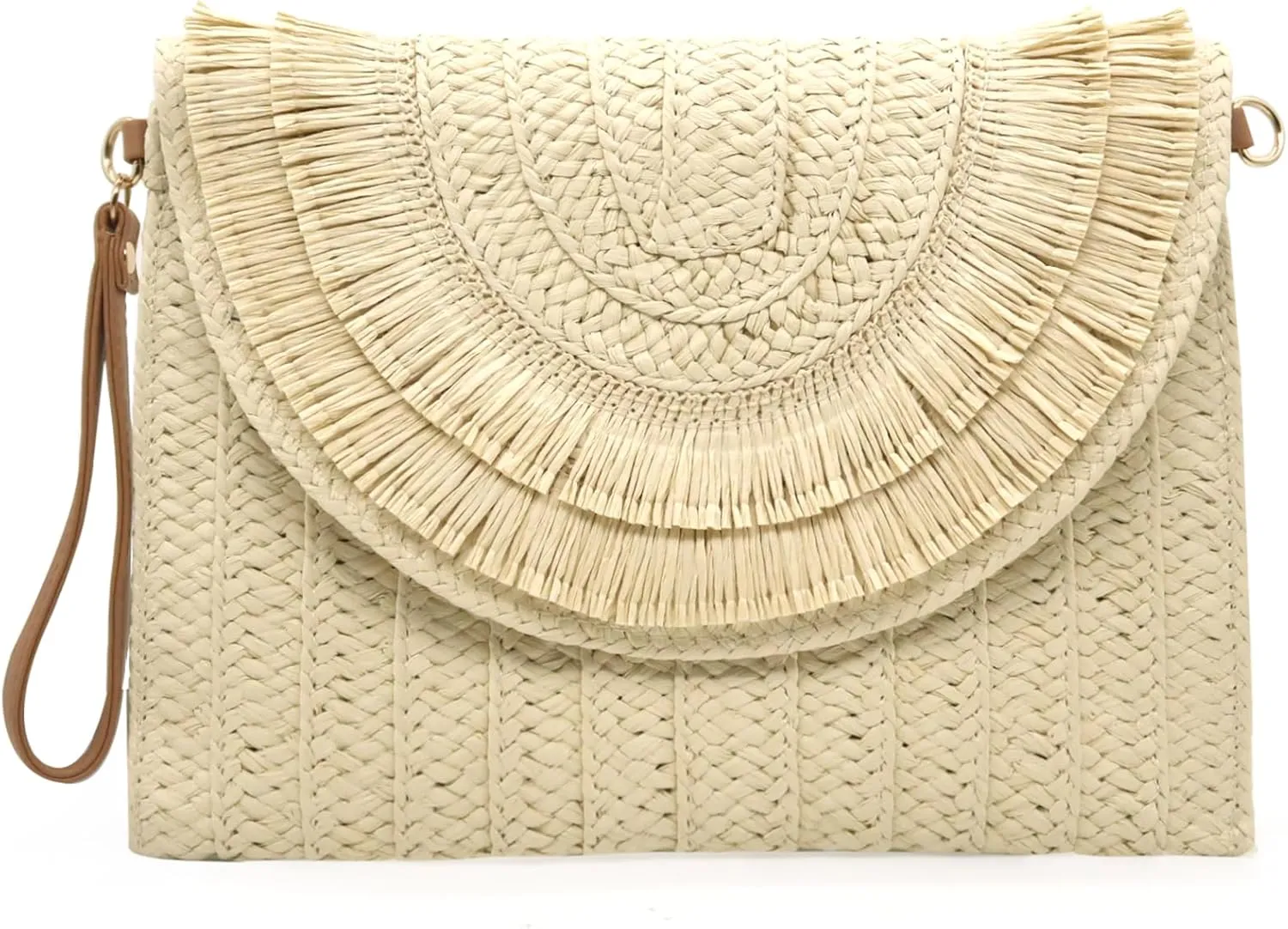 Straw Clutch Purses for Women Straw Crossbody Bags Summer Beach Bag Rattan Purse Woven Clutch Handbag
