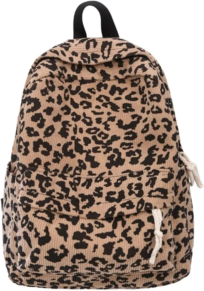 Student School Bag Autumn Winter Backpack Large Capacity Laptop Daypacks Leopards Print Backpack Travel Preppy Bag