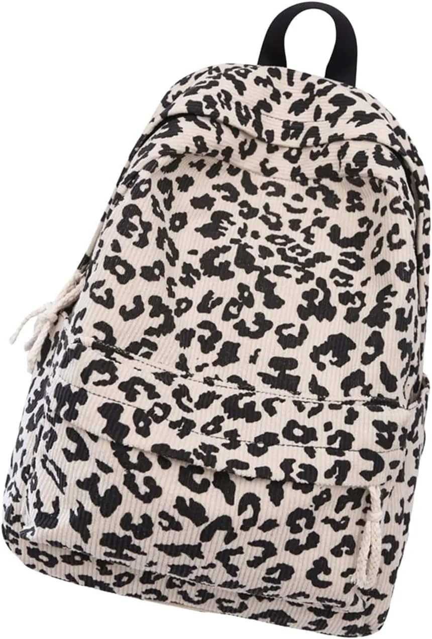 Student School Bag Autumn Winter Backpack Large Capacity Laptop Daypacks Leopards Print Backpack Travel Preppy Bag