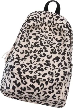 Student School Bag Autumn Winter Backpack Large Capacity Laptop Daypacks Leopards Print Backpack Travel Preppy Bag