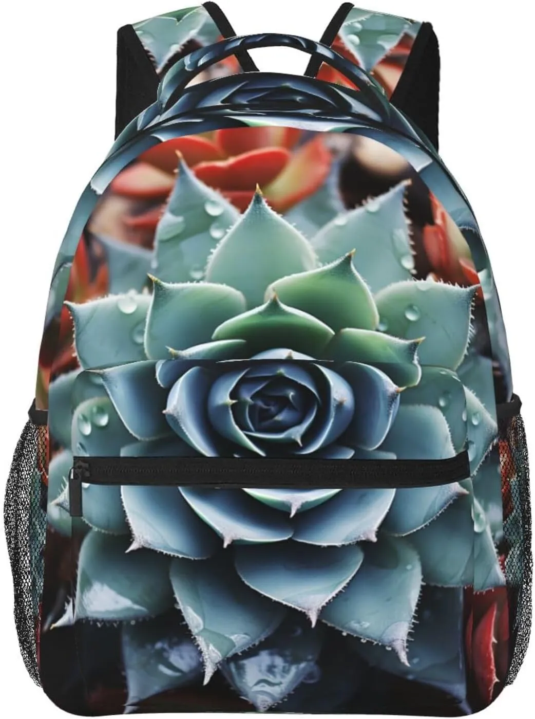 Succulent Plant Backpack for Men Women Casual Daypack Laptop Backpack Computer Bag Travel Laptop Bag
