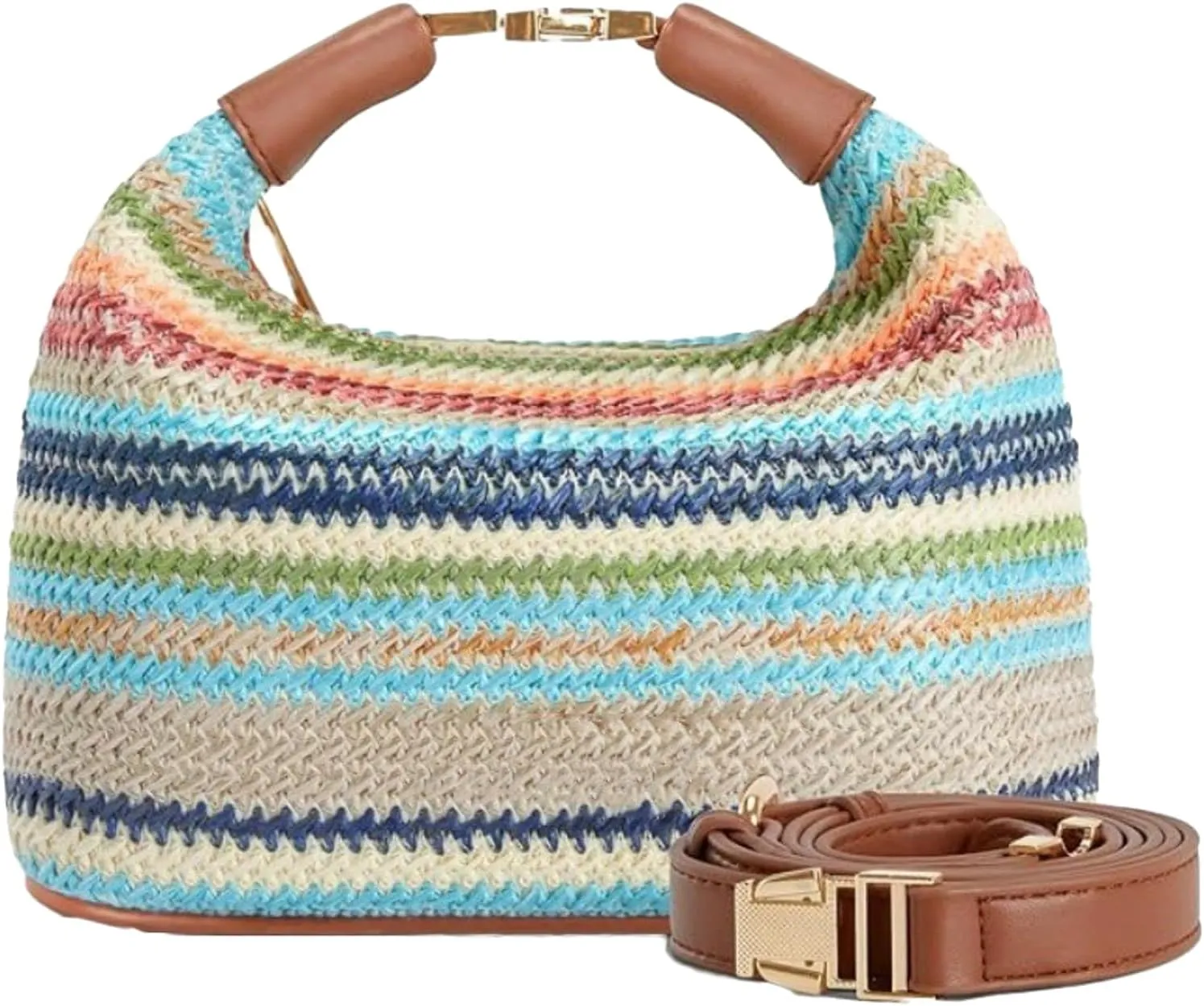 Summer Purse Women 2025 Straw Woven Handbag Raffia Beach Crossbody Top Handle Satchel Shoulder Clutch Vacation Tote