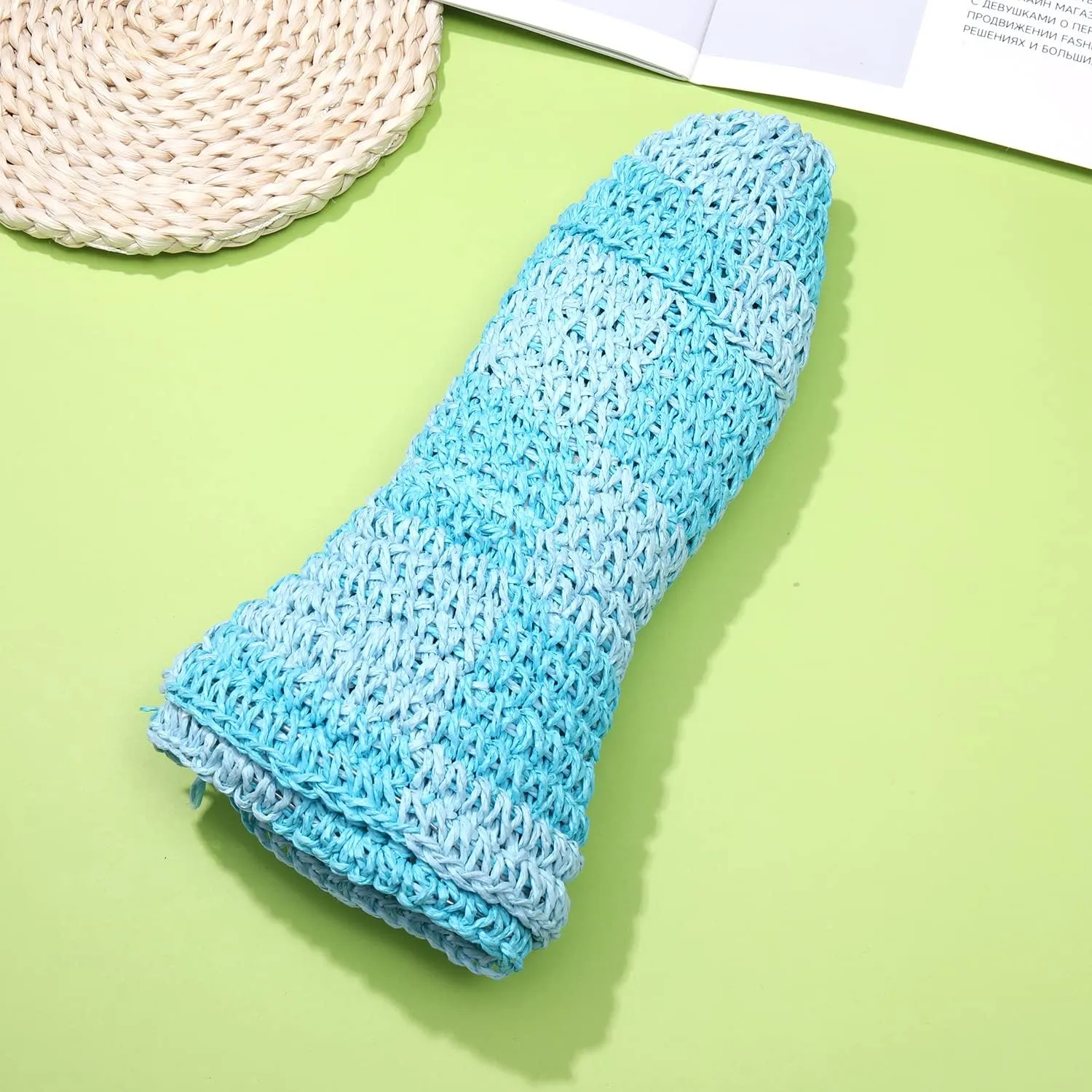 Sun Hats Checkerboard Straw Bucket Hat for Women Packable Crochet Wide Brim Floppy Beach Hats Traveling Summer Accessories