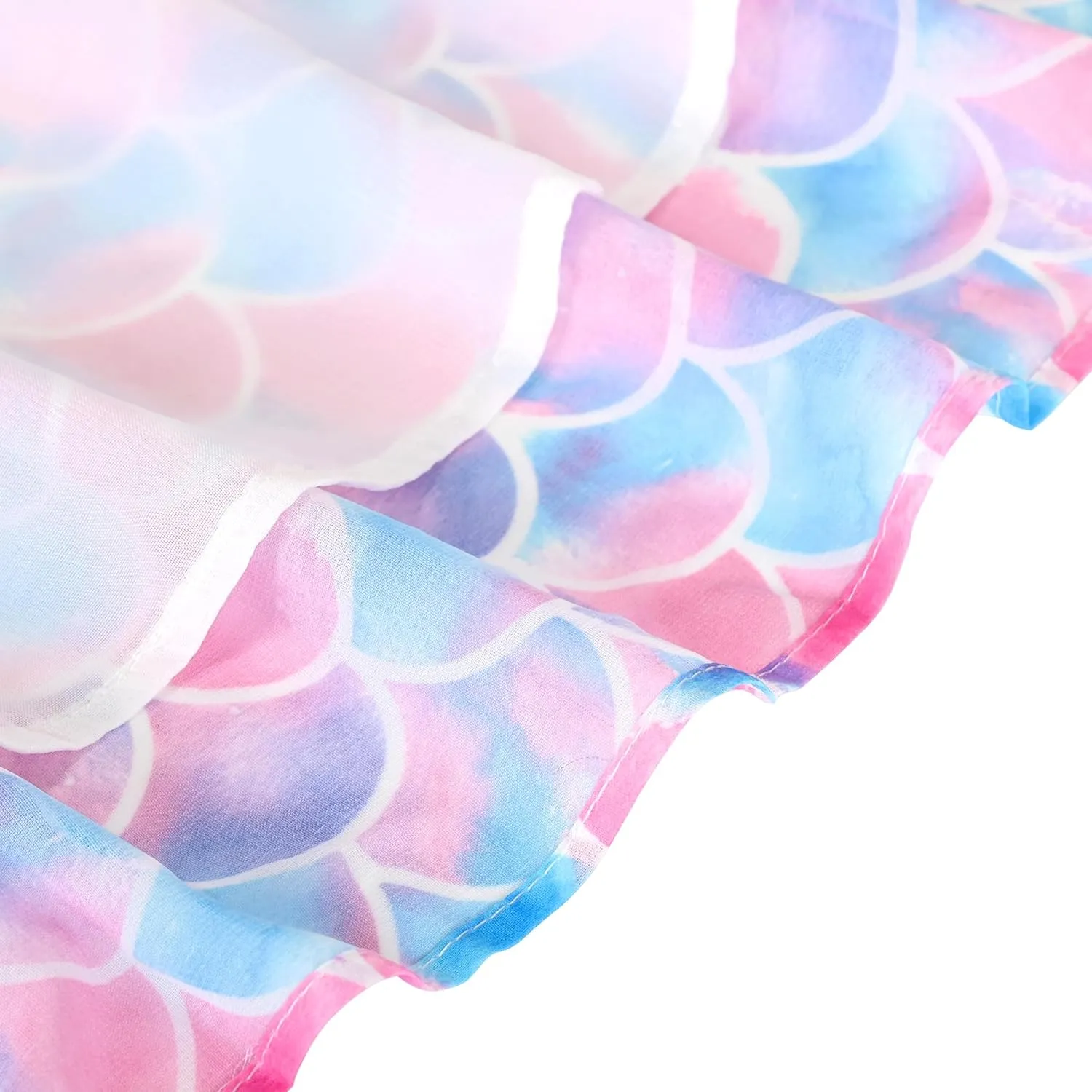 Sunny Fashion Girls Dress Chiffon Floral High-Low Tie Waist Party Princess