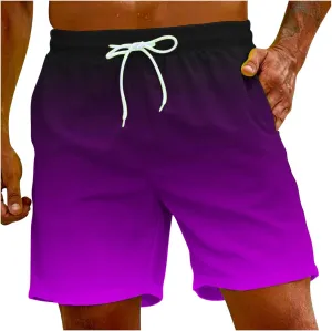 Swim Shorts Men Tie Dye Sports Shorts Casual Beach Couple Pants Pants for Men 6 Inch Swim Men Sea Shorts for