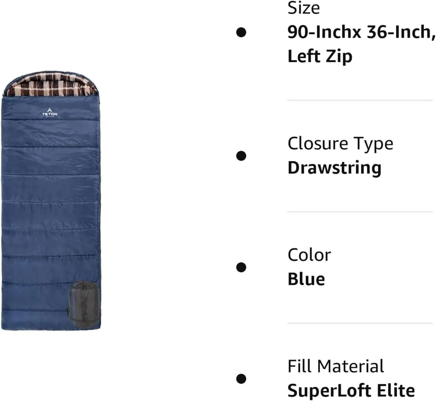 TETON Celsius XL, -25F, 20F, 0F Degree Sleeping Bags, All Weather Warm Sleeping Bag for Adults and Kids, Camping Season, Compression Sack Included