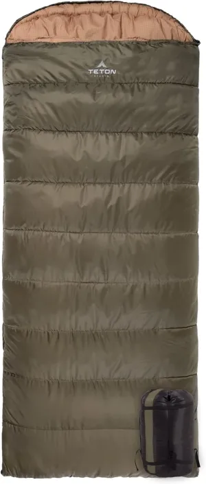 TETON Celsius XL, -25F, 20F, 0F Degree Sleeping Bags, All Weather Warm Sleeping Bag for Adults and Kids, Camping Season, Compression Sack Included