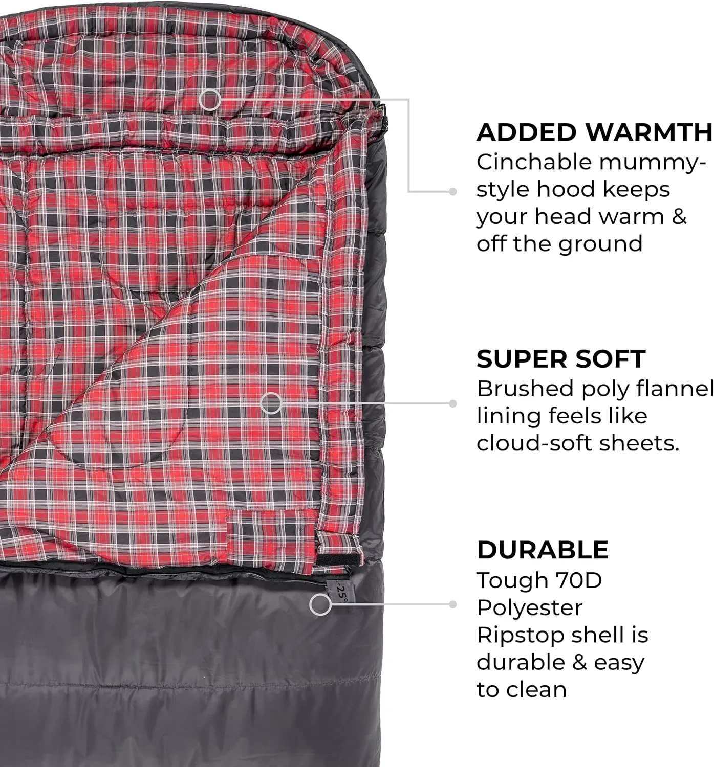 TETON Celsius XL, -25F, 20F, 0F Degree Sleeping Bags, All Weather Warm Sleeping Bag for Adults and Kids, Camping Season, Compression Sack Included