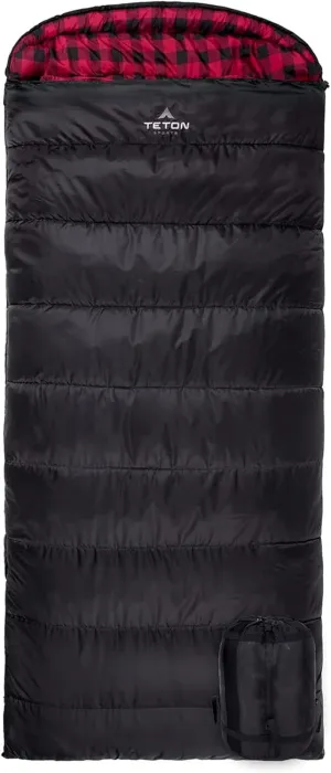 Teton Celsius XXL Sleeping Bag, Cold Weather Sleeping Bags for Adults and Kids, Camping Made Easy and Warm. Compression Sack Included, 35F, 25F, 0F, 20F Degree