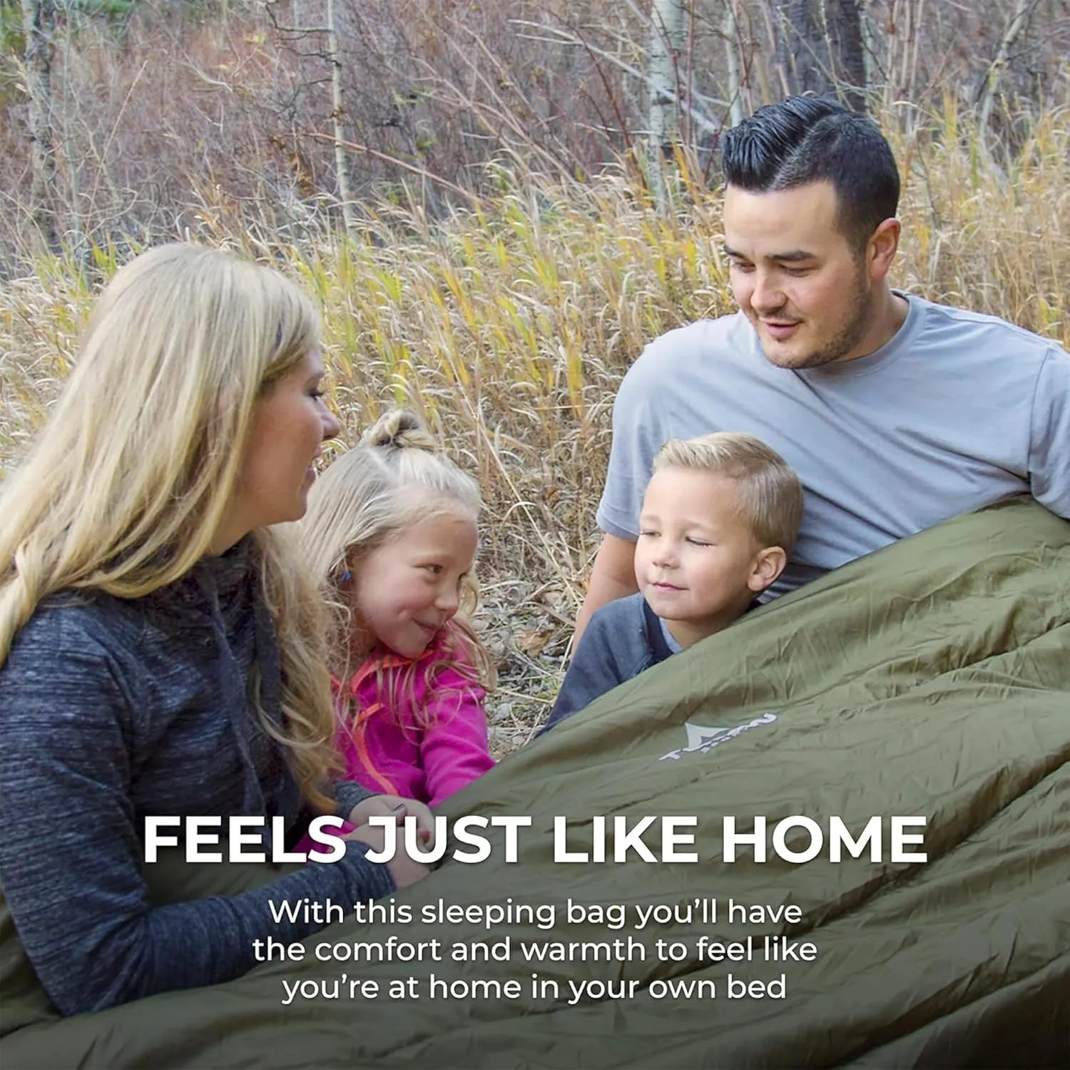TETON Mammoth, 20 Degree and 0 Degree Sleeping Bags, Double Sleeping Bag, A Warm Bag the Whole Family can Enjoy. Great Sleeping Bag for Camping, Hunting and Base Camp. Compression Sack Included