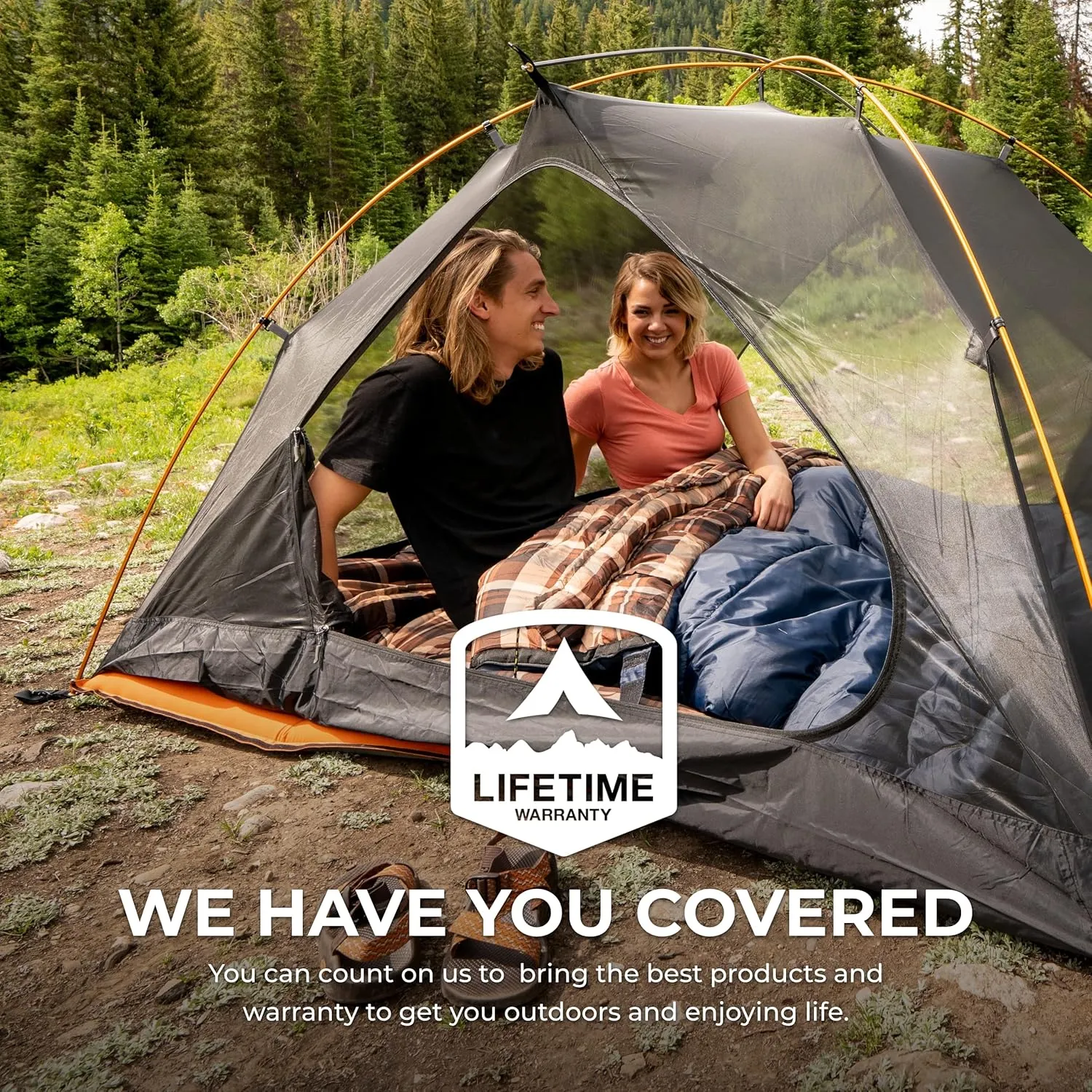 TETON Mammoth, 20 Degree and 0 Degree Sleeping Bags, Double Sleeping Bag, A Warm Bag the Whole Family can Enjoy. Great Sleeping Bag for Camping, Hunting and Base Camp. Compression Sack Included