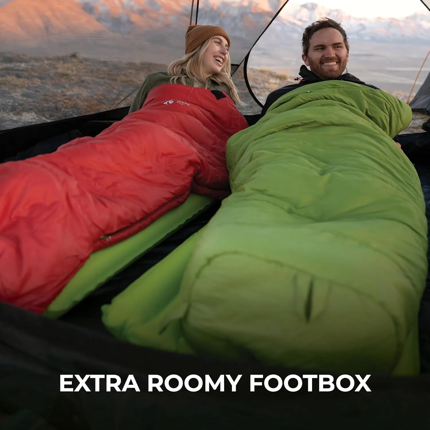 TETON Sports LEEF Ultralight Mummy Sleeping Bag Perfect for Backpacking, Hiking, and Camping; 3-4 Season Mummy Bag; Free Stuff Sack Included