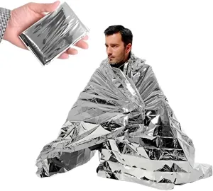 Thermal Blanket Foil Space Blanket For Warmer Outdoor First Aid Camping Gear Hiking Travel 10PCS