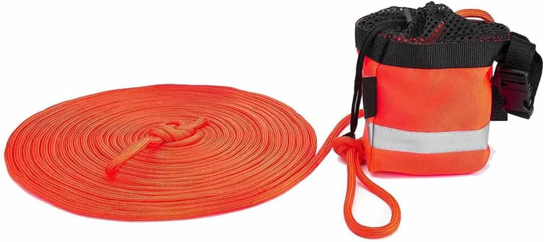Throw Bag with Rope, Water Rescue Throw Bag with 30m Floating Polypropylene Line Reflective Rescue Equipment