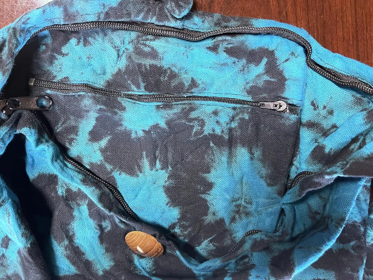 Tie Dye Crossbody Bag – Hippie Hobo Shoulder Purse – Handmade Colorful Artsy Sling Handbag – Medium 33”