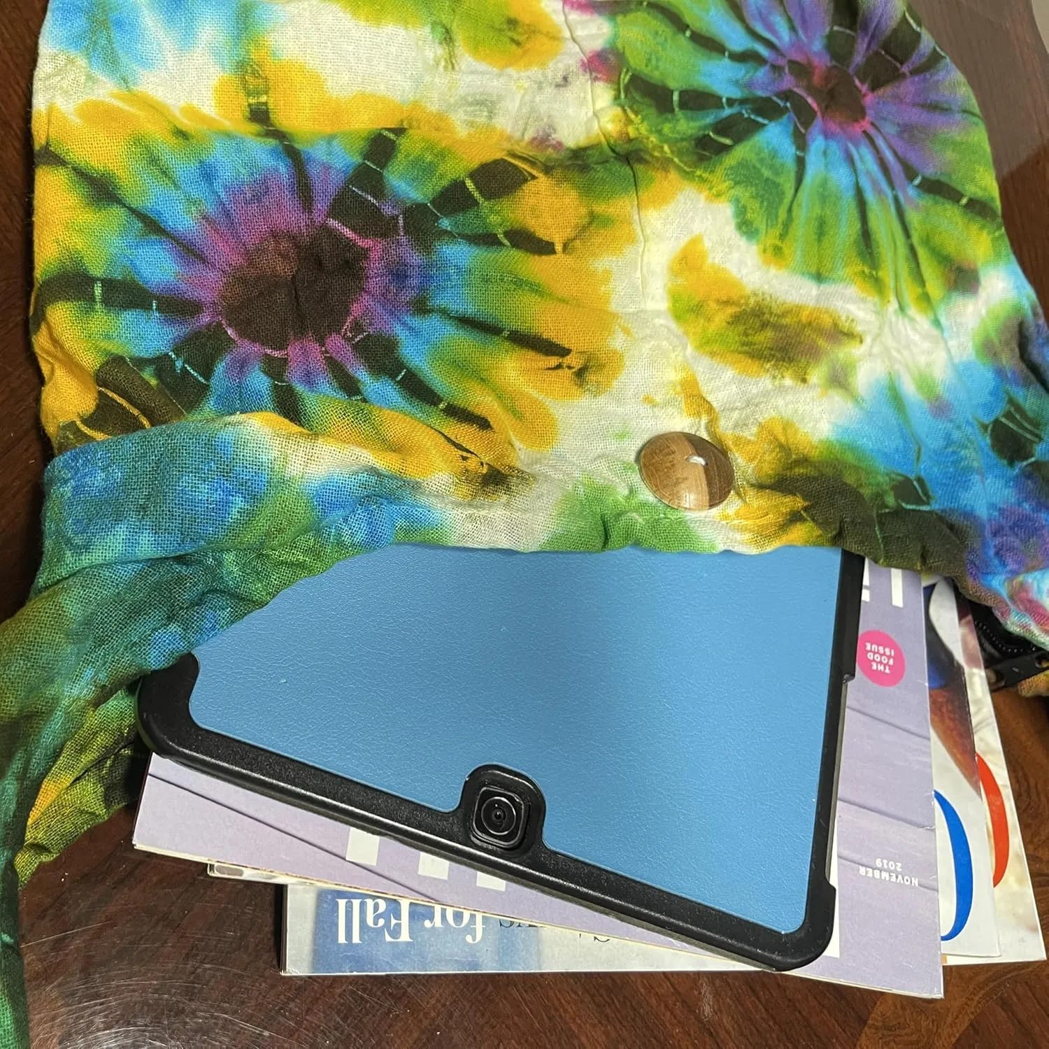 Tie Dye Crossbody Bag – Hippie Hobo Shoulder Purse – Handmade Colorful Artsy Sling Handbag – Medium 33”