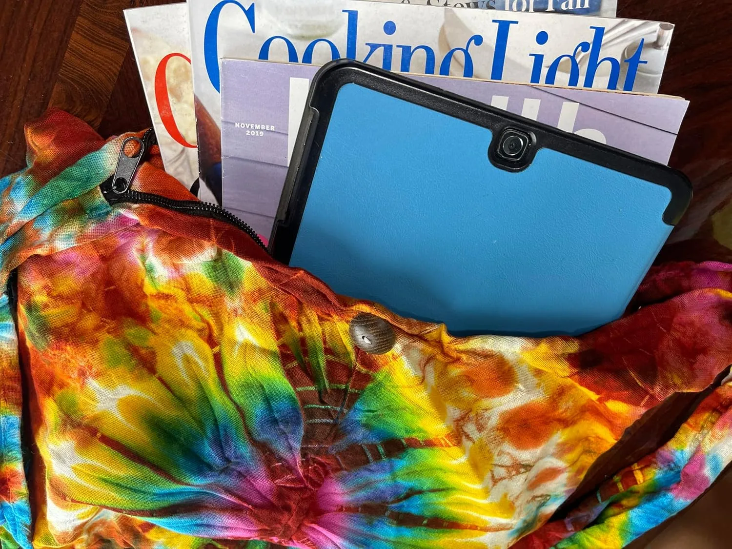 Tie Dye Crossbody Bag – Hippie Hobo Shoulder Purse – Handmade Colorful Artsy Sling Handbag – Medium 33”
