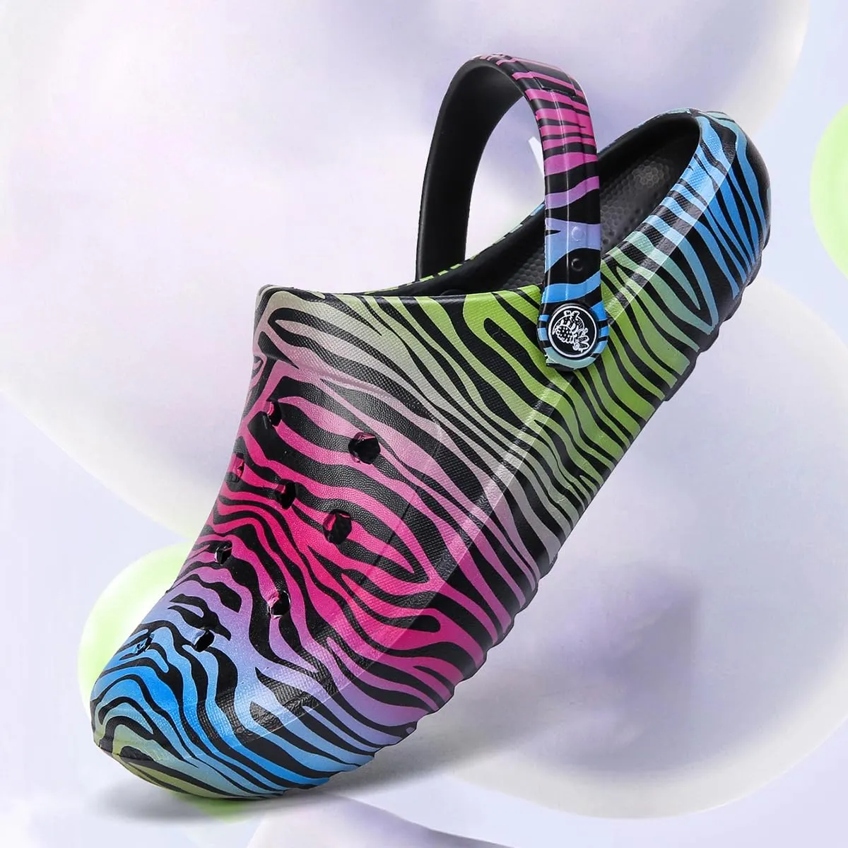 Tie-dye Womens Clogs Lightweight Slip-on Garden Shoes Cheap Slippers/Sandals/Water Shoes
