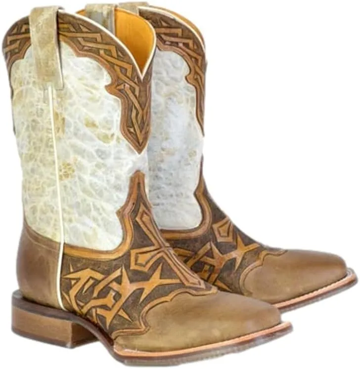 Tin Haul Western Boots Mens Cross Thorns Tan 14-020-0077-0520 TA