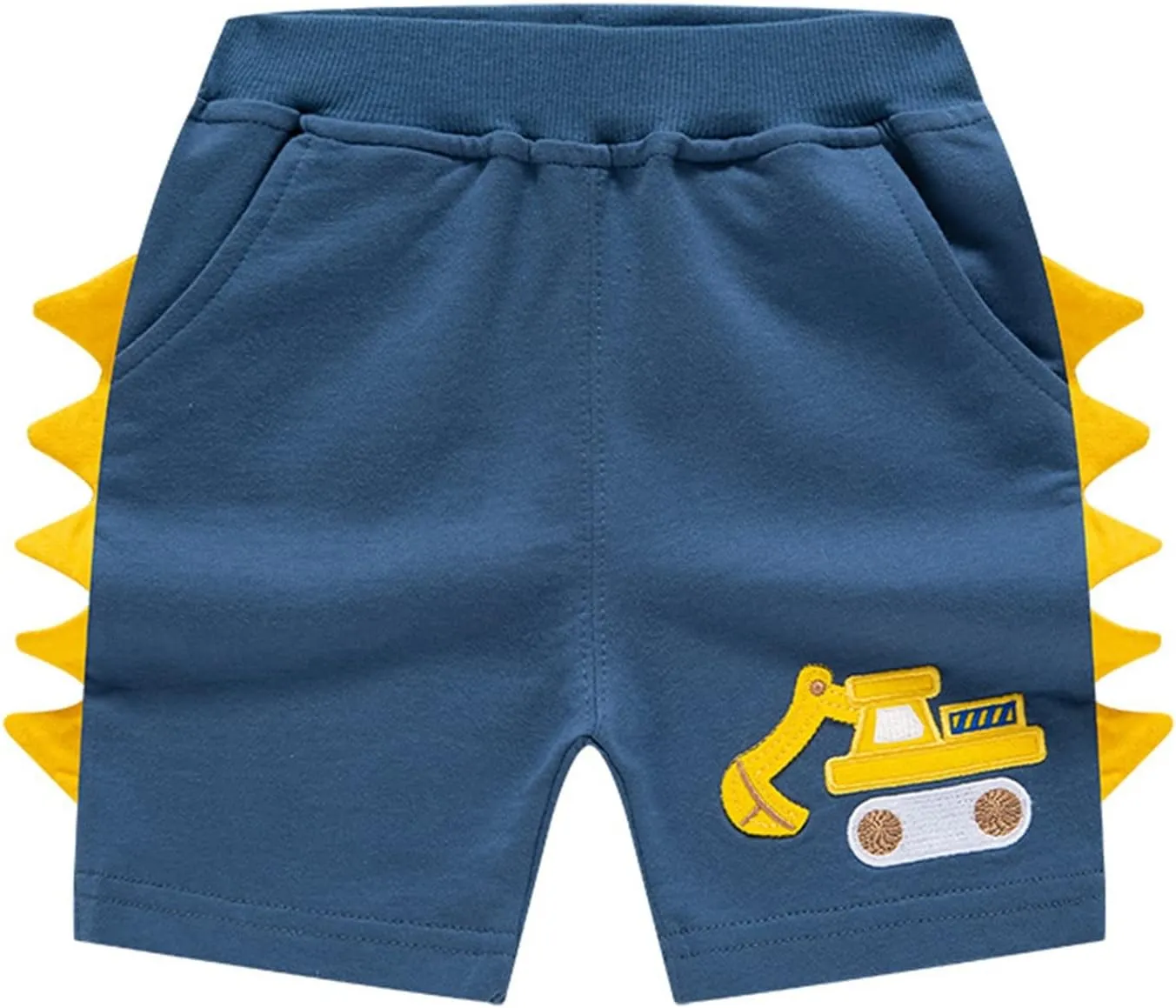Toddler Shorts Truck Embroidery Sweat Pants Elastic Waist Beach Pants Boys Summer Casual Jogger Shorts
