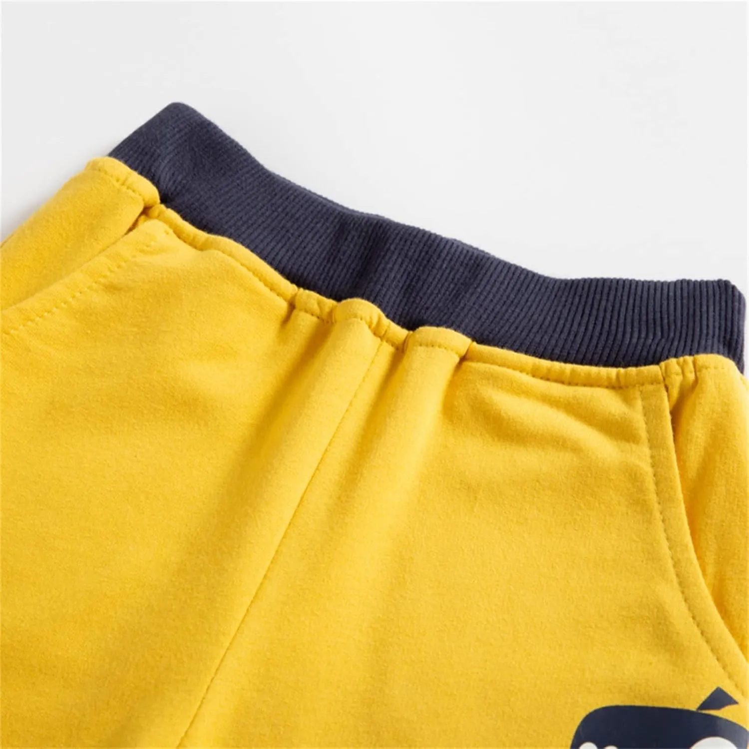 Toddler Summer Jogger Shorts Cute Dinosaur Cotton Shorts Elastic Waist Sport Bottom Boys School Sports Pants